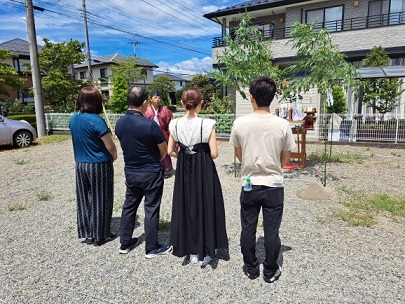 8月の地鎮祭